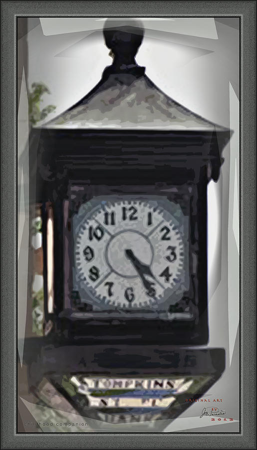 Bank Clock Digital Art - Childhood Companion by Joe Paradis