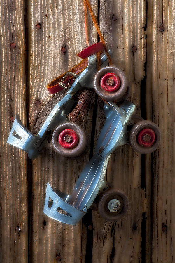 Toy Photograph - Childhood skates by Garry Gay