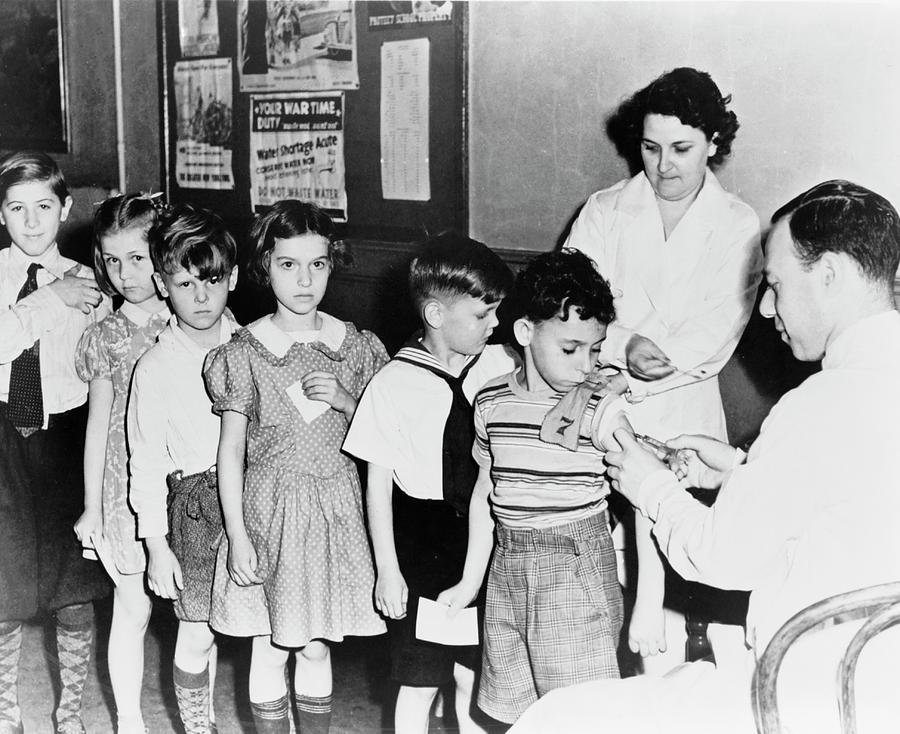 New York City Photograph - Childhood Vaccination by Library Of Congress
