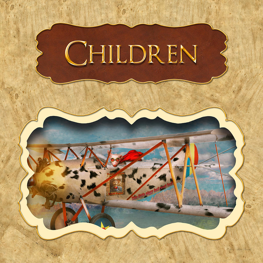 Fantasy Photograph - Children button by Mike Savad