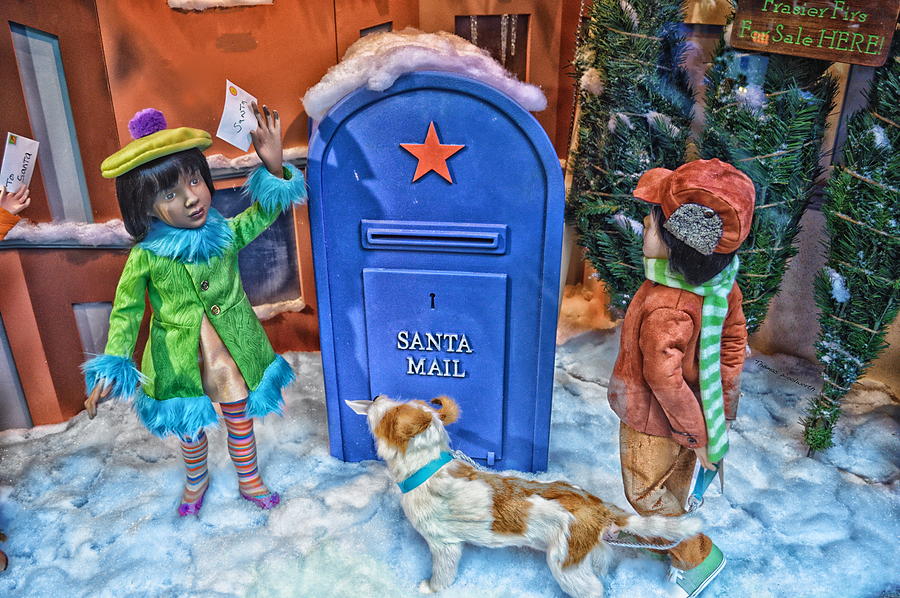 Children Mailing Their Letters To Santa HDR Mixed Media by Thomas ...