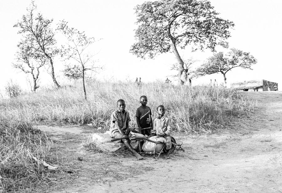 Black And White Photograph - Children of Chingwaro by Michael Maxwell