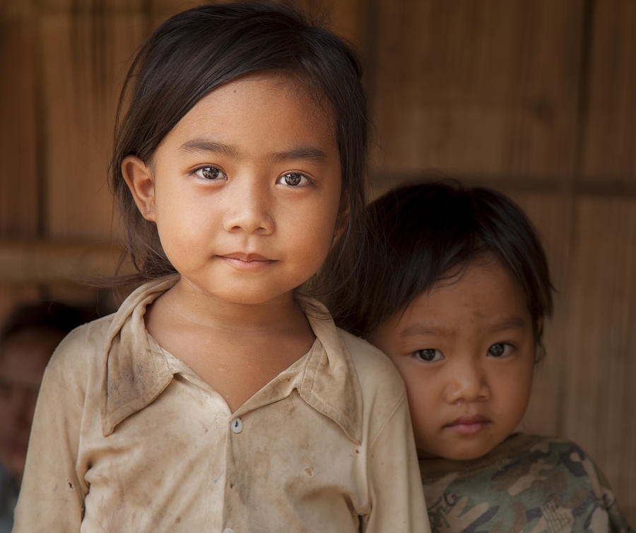 Children Of Laos Photograph by Jo Ann Tomaselli