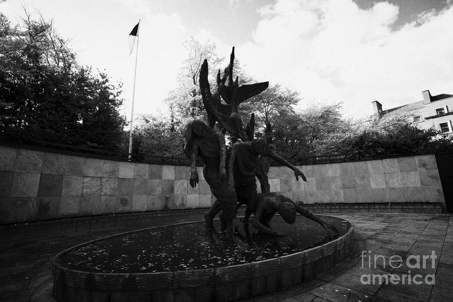 City Photograph - Children Of Lir Sculpture In The Garden Of Remembrance Dublin Republic Of Ireland by Joe Fox