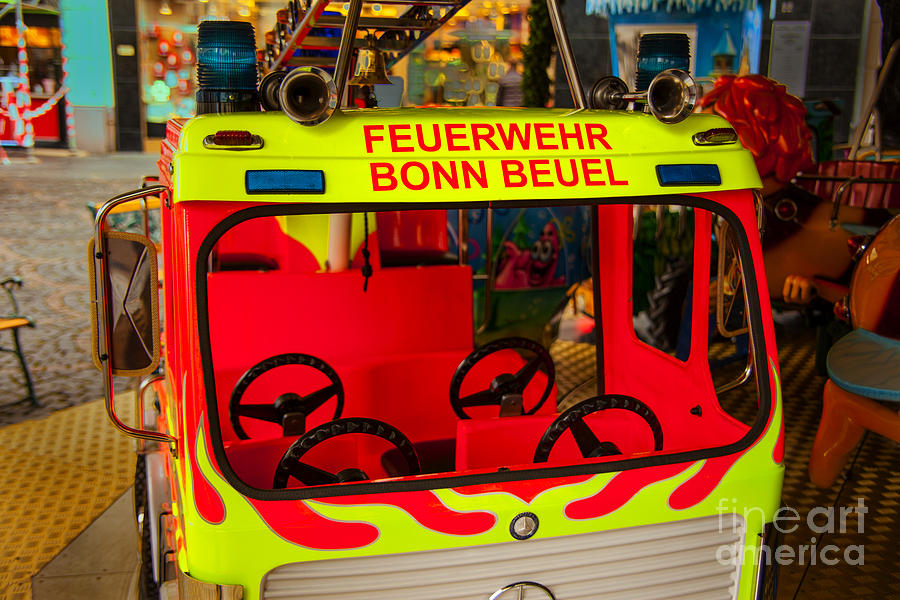 Childrens Firetruck Bonn Photograph by Rick Bragan