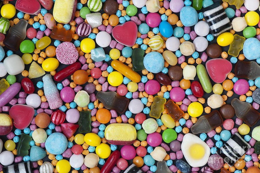 Pattern Photograph - Childrens Sweets by Tim Gainey