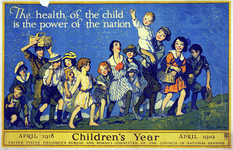 Childrens Year, 1918 Drawing by Granger