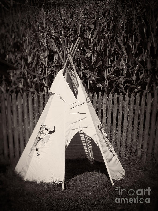 Childs vintage play tipi Photograph by Edward Fielding