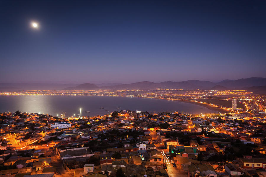 Chile, Coquimbo, City View Photograph by Walter Bibikow