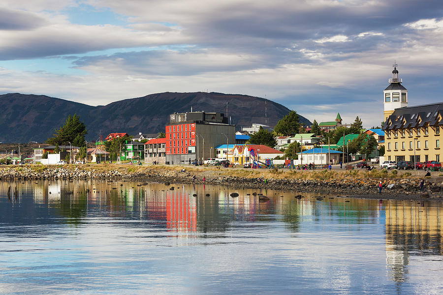 Chile, Puerto Natales, Waterfront Photograph by Walter Bibikow