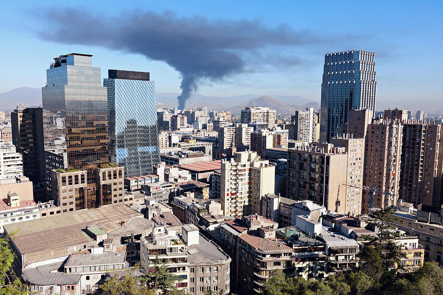 Chile, Santiago, Downtown Cityscape Photograph by Henryk Sadura