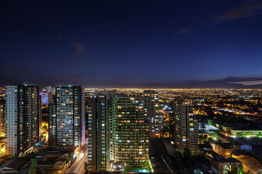 Chile, Santiago, Elevated City View Photograph by Walter Bibikow