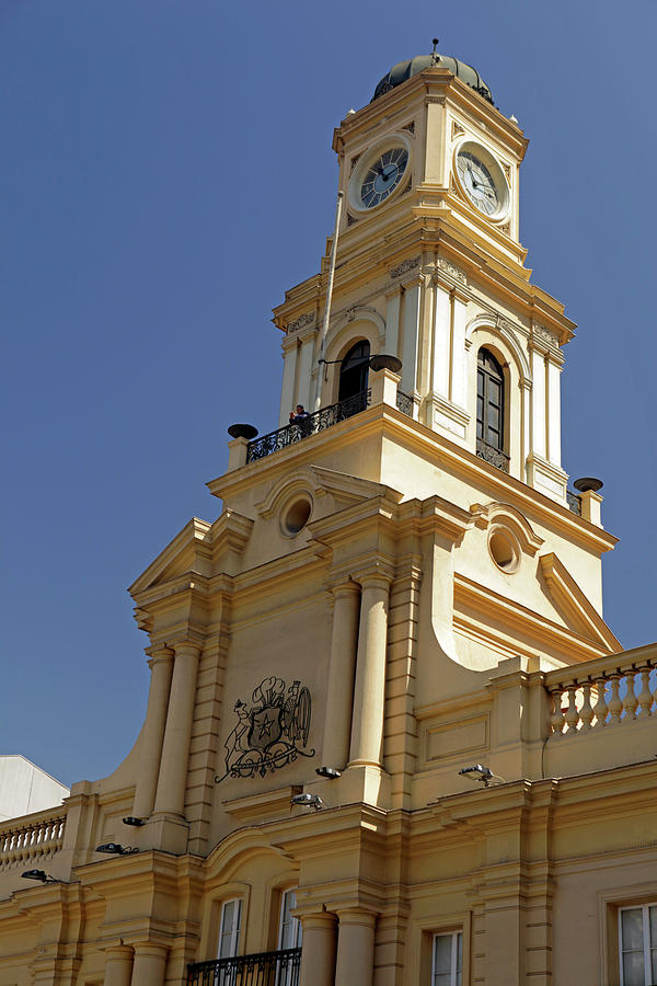 Clock Photograph - Chile, Santiago Royal Court Palace by Kymri Wilt