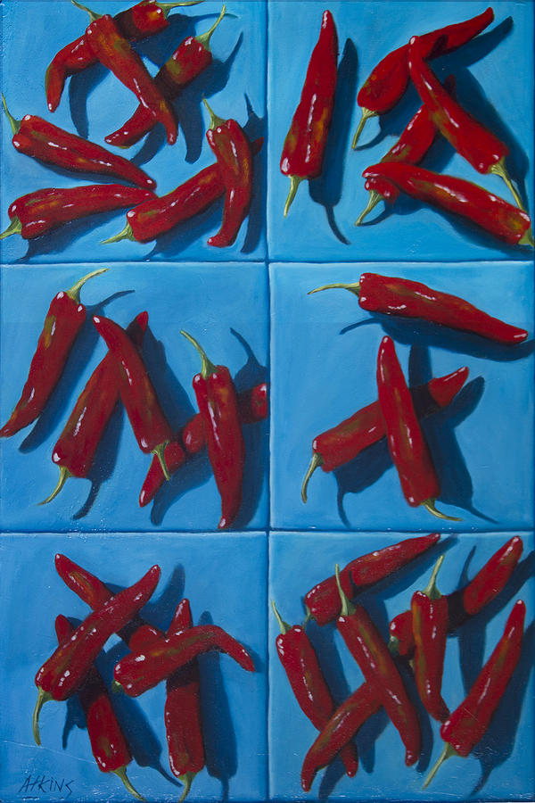 Still Life Painting - Chiles by Jack Atkins