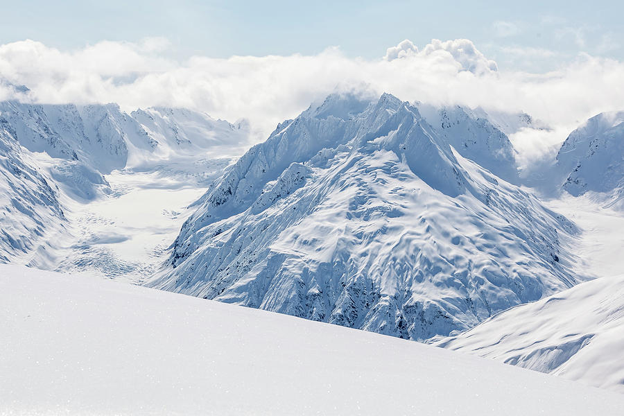 Chilkat Range Covered In Snow Photograph by Ben Girardi | Fine Art America