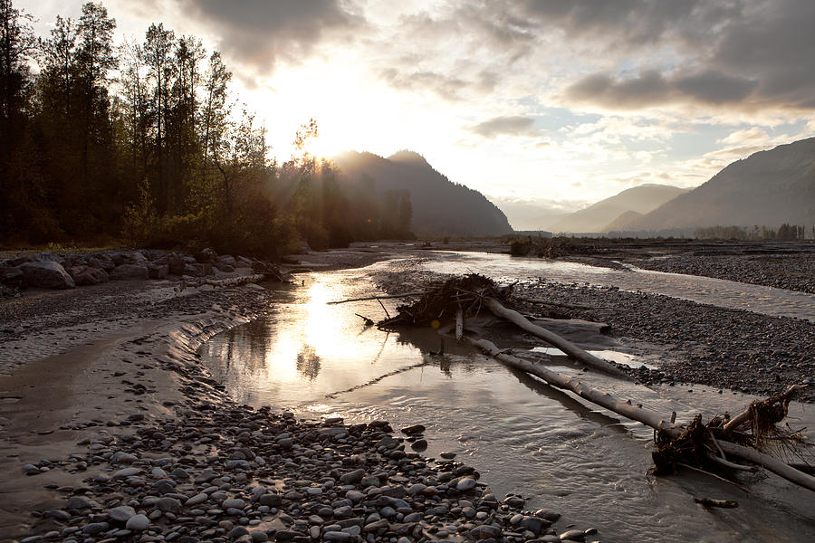 Chilkat River Dusk Photograph by Michele Cornelius