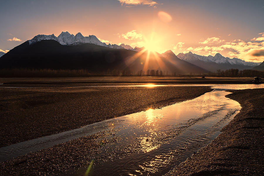Chilkat River Sunset Photograph by Michele Cornelius
