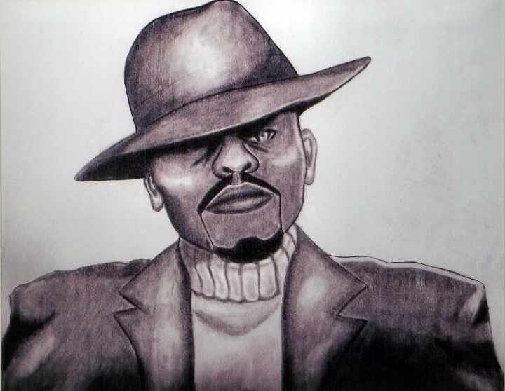Man Drawing - Chillen by Cortney Haynes Man Drawing - Chillen by Cortney Haynes