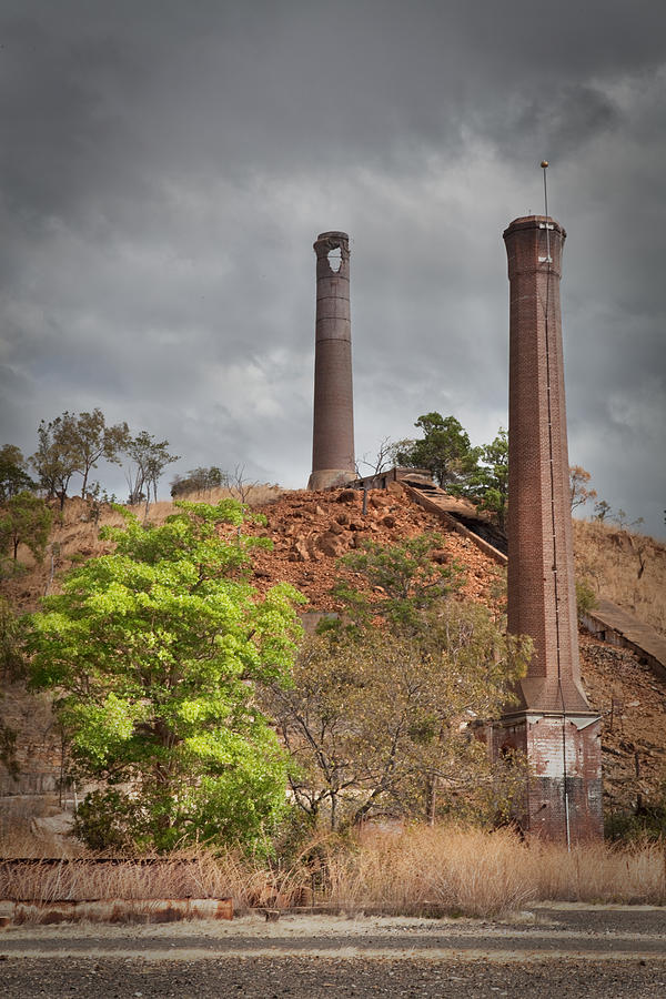 Chimney At Abandoned Mine Industry Photograph by Dirk Ercken