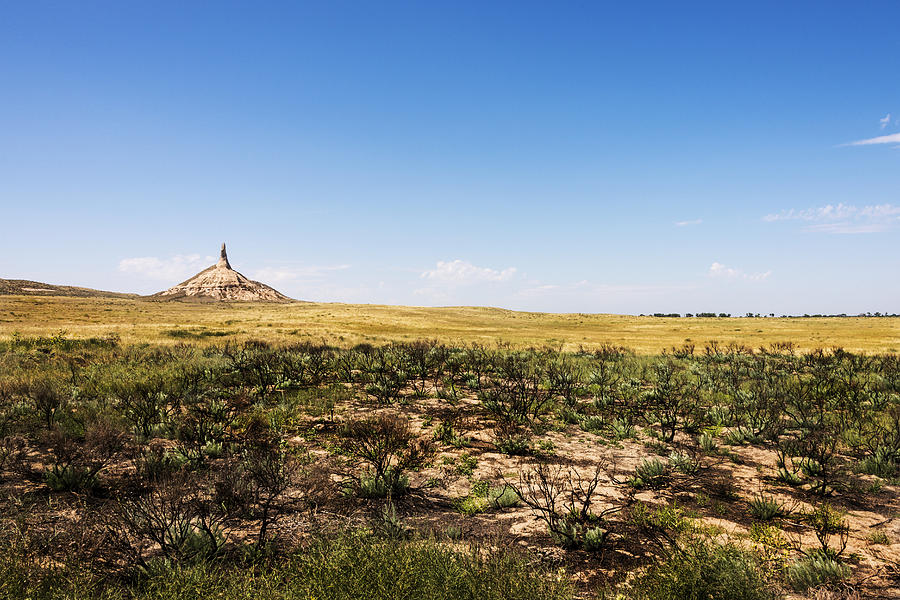 Landscape Photograph - Chimney Rock - Bayard Nebraska by Brian Harig