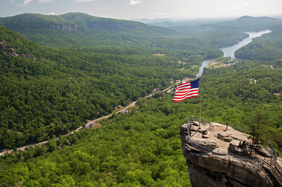 Chimney Rock Viewing Platform Photograph by Jim West/science Photo Library