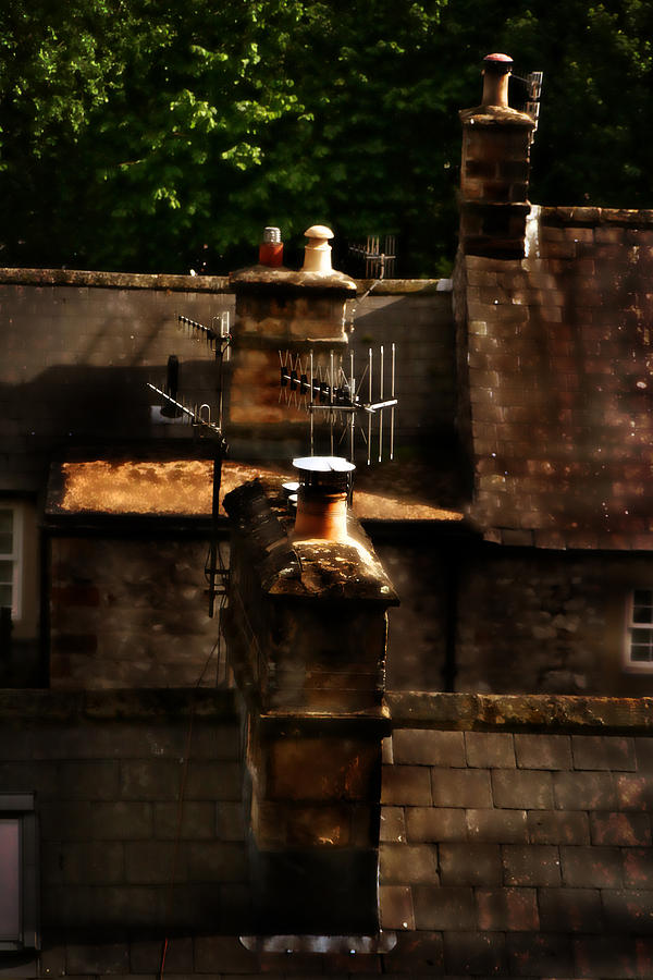 Chimney Stacks in the Peak District in Great Britain Photograph by Doc Braham