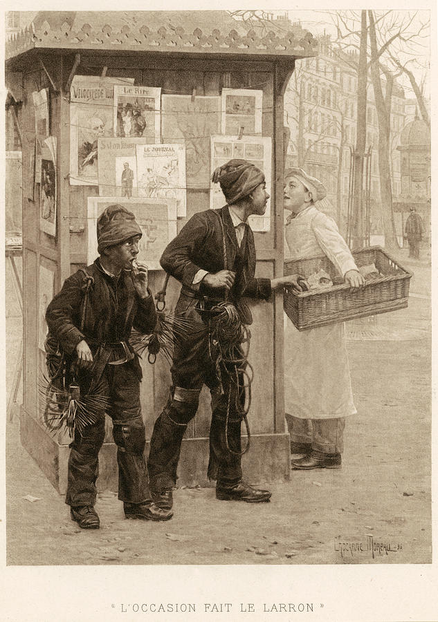 Chimney-sweeps, 1896 Painting by Granger