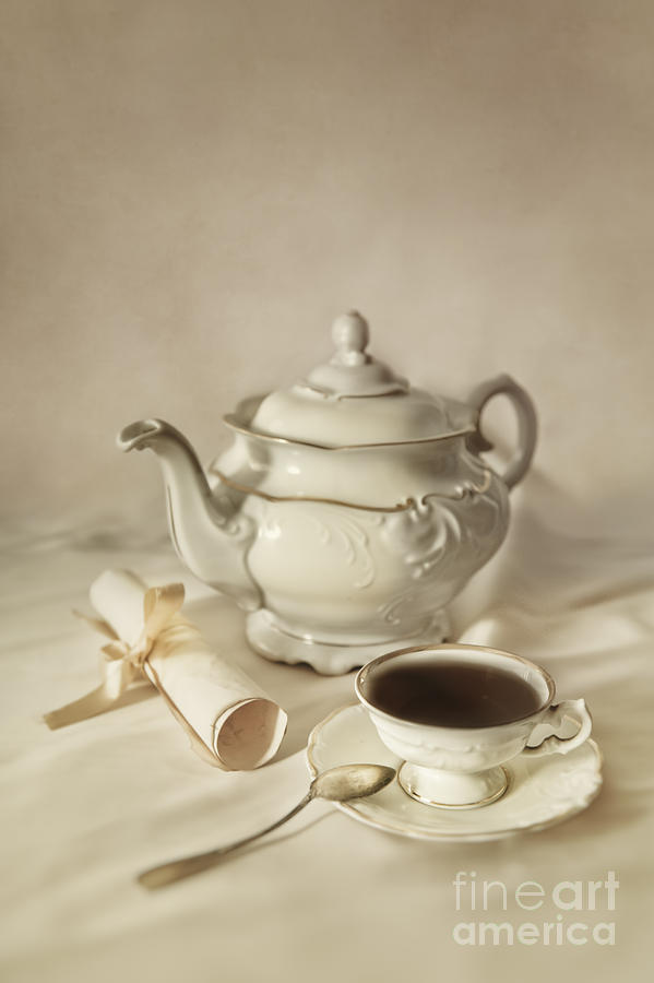 Still Life Photograph - Tea time by Jaroslaw Blaminsky