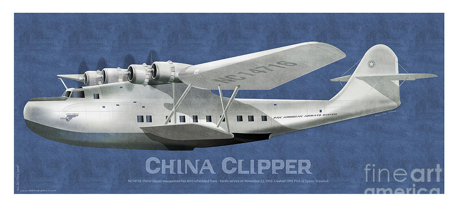 China Clipper NC 14716 Digital Art by Kenneth De Tore