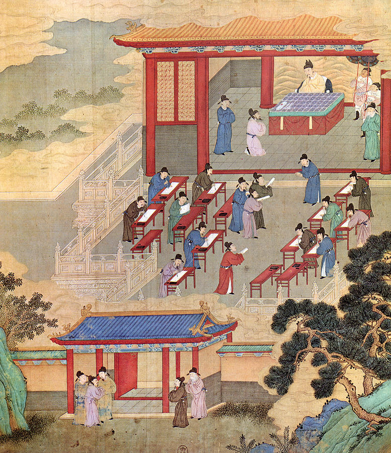 China Confucian Scholars Painting by Granger