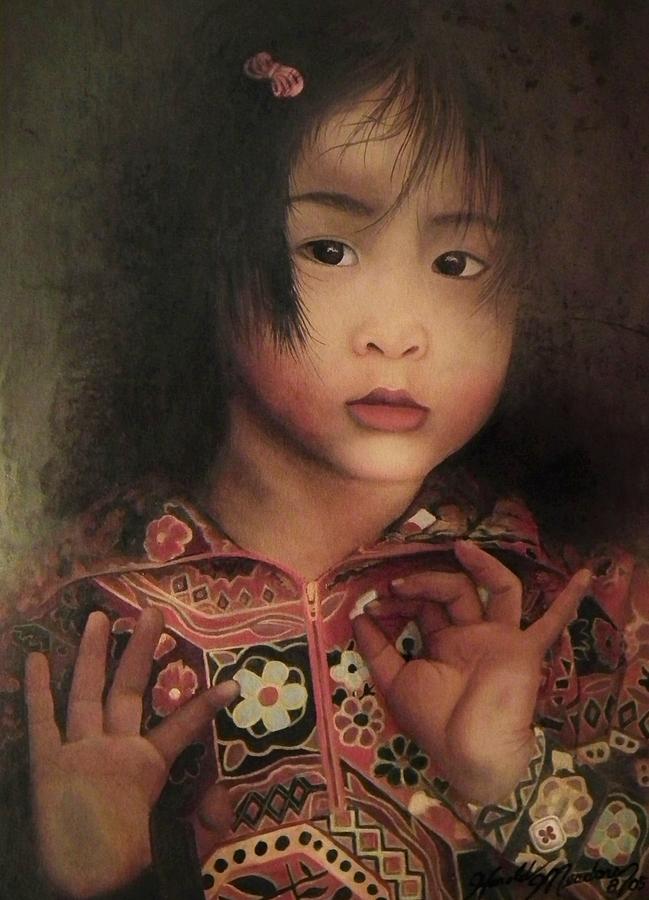 China Girl Painting by Harold Meadors