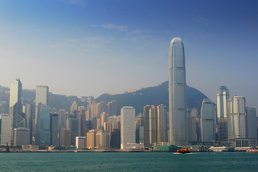 China, Hong Kong, Central From Kowloon Photograph by Tuul & Bruno Morandi