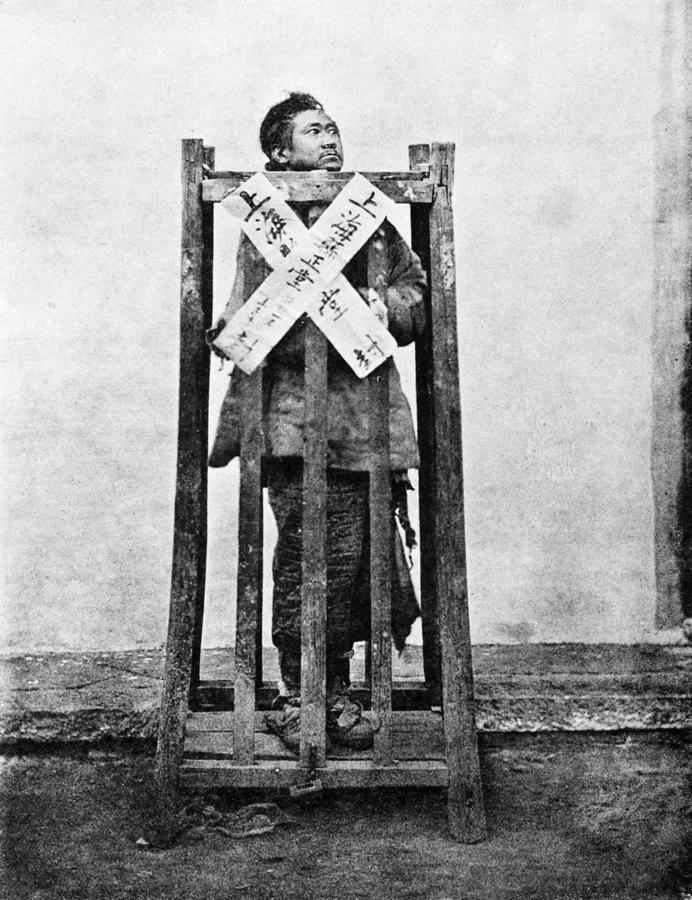 China Punishment, C1870 Photograph by Granger