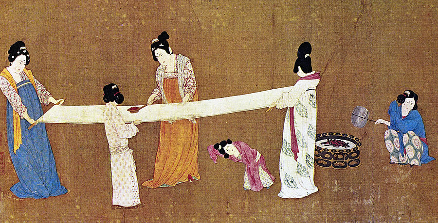 China Silk Manufacture Painting by Granger