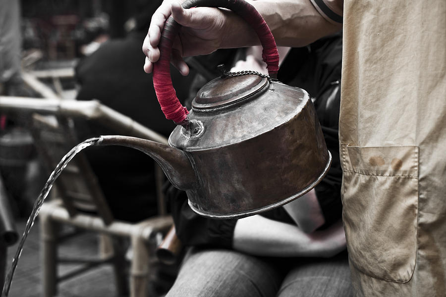 China Teapot Photograph by Dawn Bowery