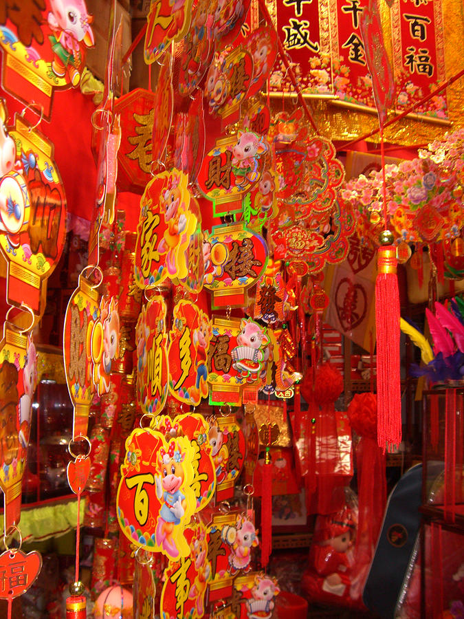 China Town Photograph - China town lanterns by Jack Edson Adams China Town Photograph - China town lanterns by Jack Edson Adams