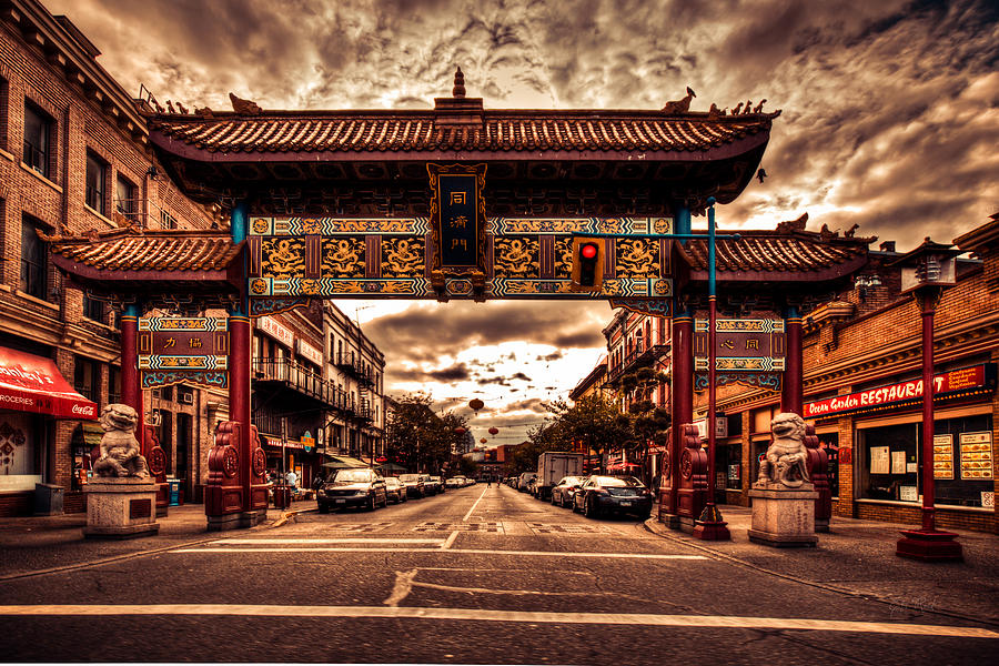 China town Victoria Photograph by Eti Reid
