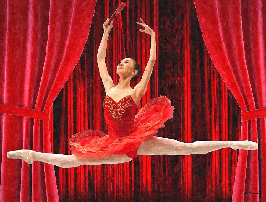 Oil Painting - Chinaise Ballerina by Janos Szijarto Oil Painting - Chinaise Ballerina by Janos Szijarto