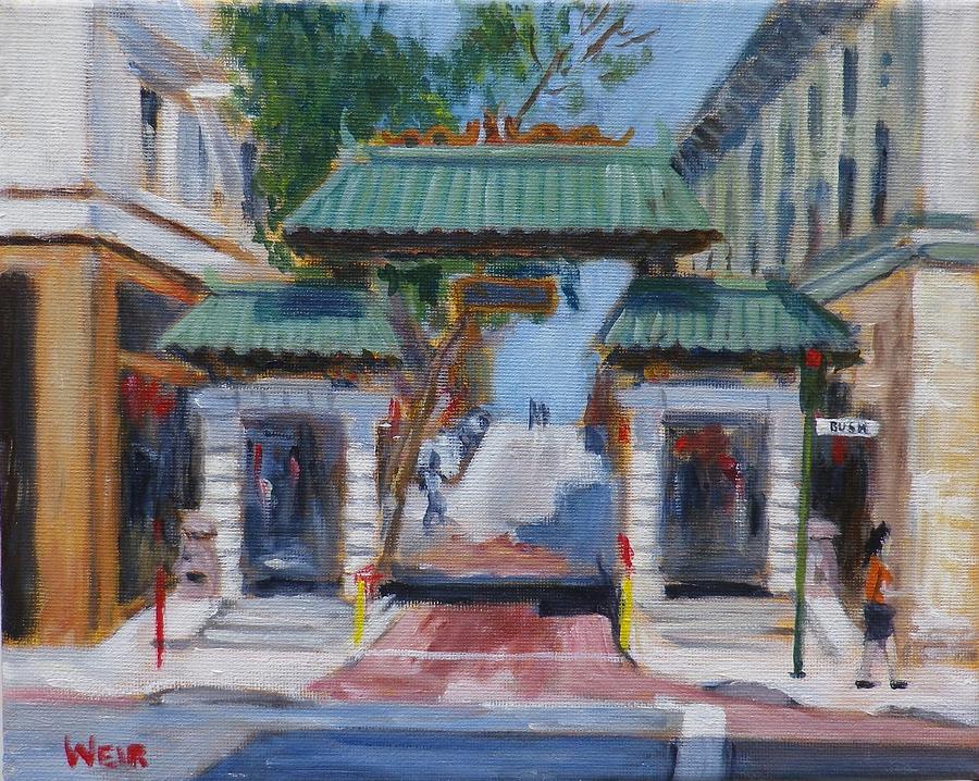 Chinatown Gate San Francisco Painting by Chris Weir