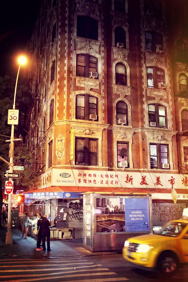 Chinatown In New York City At Night Photograph by Dan Sproul