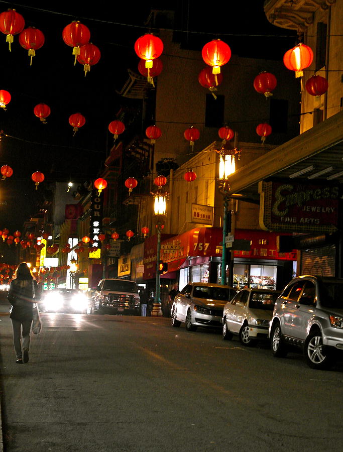 Chinatown Nocturne Photograph by Michele Myers