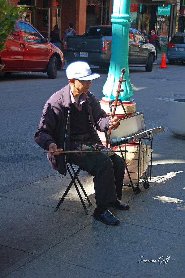 Chinatown San Francisco - Traditional Street Music Photograph by Suzanne Gaff