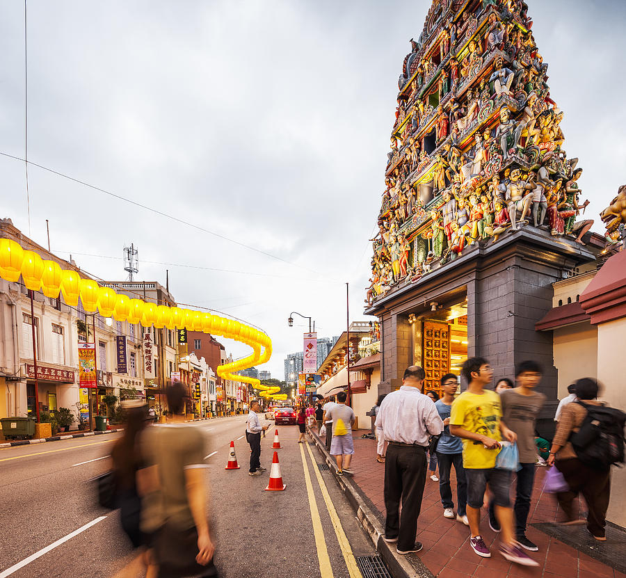 Chinatown, Sri Mariamman Temple Photograph by Massimo Borchi/Atlantide Phototravel