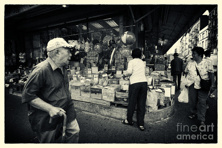 Chinatown Streetlife New York City Photograph by Sabine Jacobs