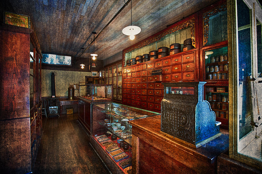 Chinese Apothecary Vintage Textures Photograph