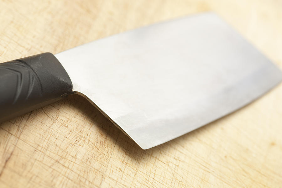 Chinese chefs cleaver Photograph by Brian Yarvin