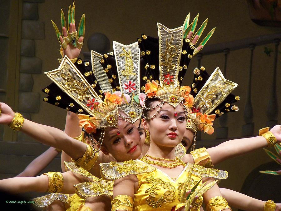 Chinese Dancers Perform Thousand Hands Guan Yin Photograph by Lingfai Leung