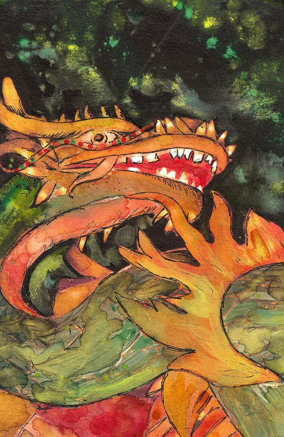 Chinese Dragon Painting By Susan Powell - Pixels