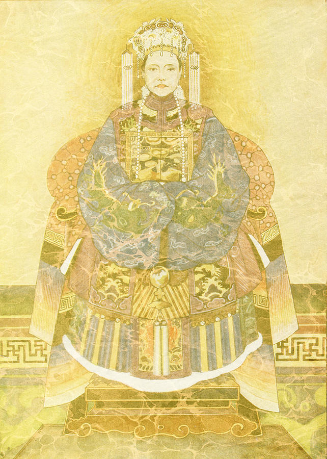 Empress Digital Art - Chinese Empress on Her Throne by Sarah Vernon