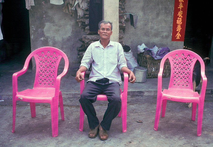 Chinese Farmers new chairs Photograph by Douglas Pike